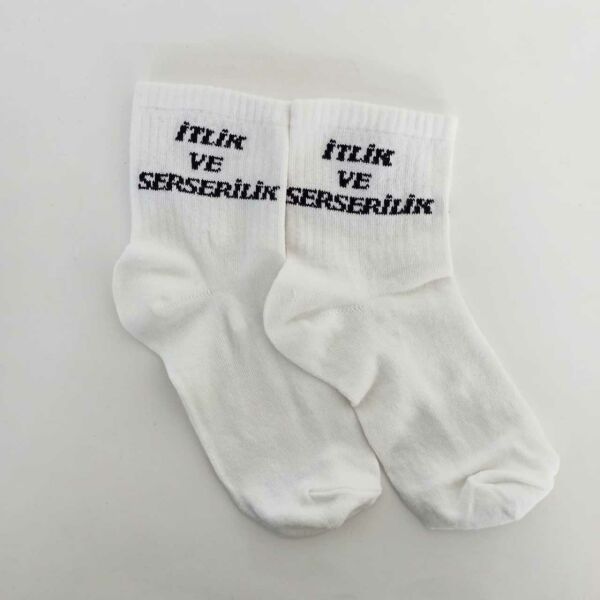 İtlik ve Serserilik Beyaz Çorap
