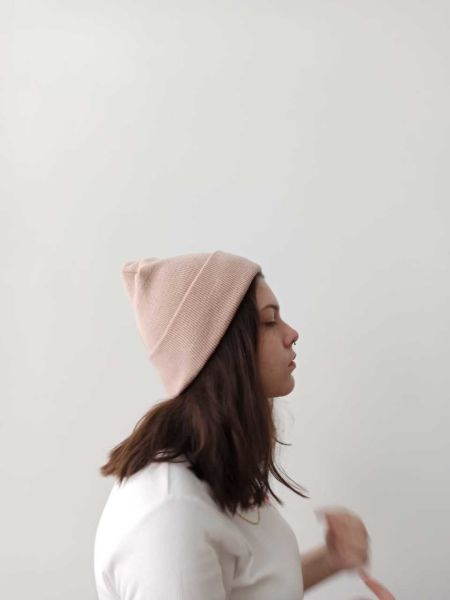 Açık Pembe Renkli Basic Bere