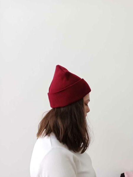 Bordo Renkli Basic Bere