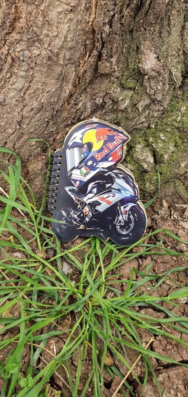 Motorbisiklet Tasarımlı Şekilli Defter