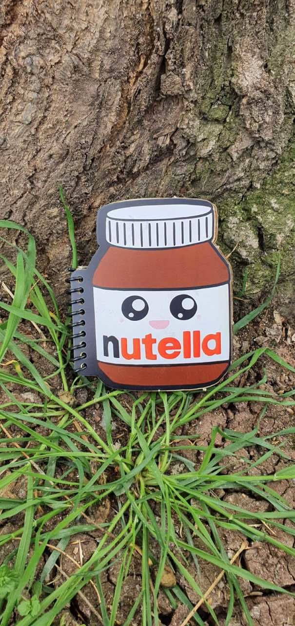 Nutella Tasarımlı Şekilli Defter