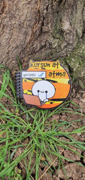 Kurşun At Tasarımlı Şekilli Defter