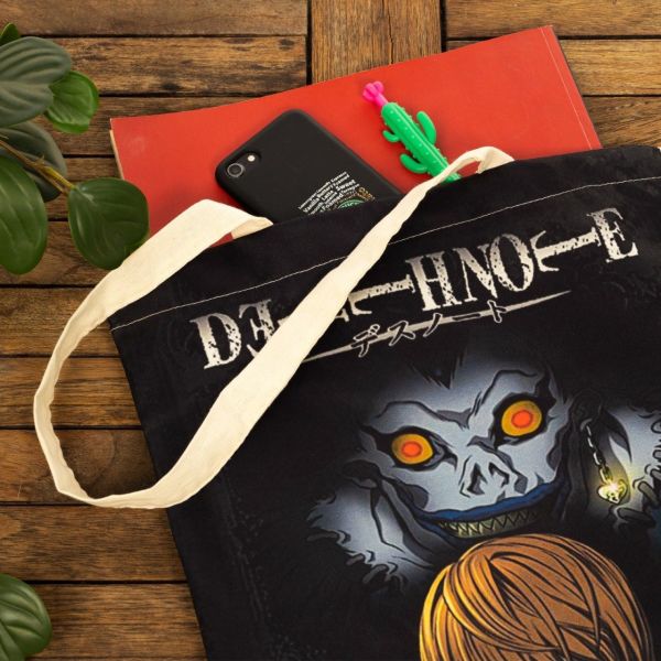 Death Note  Baskılı Ham Bez Çanta