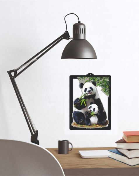 Sevimli Panda Tasarımlı Duvar Tablosu