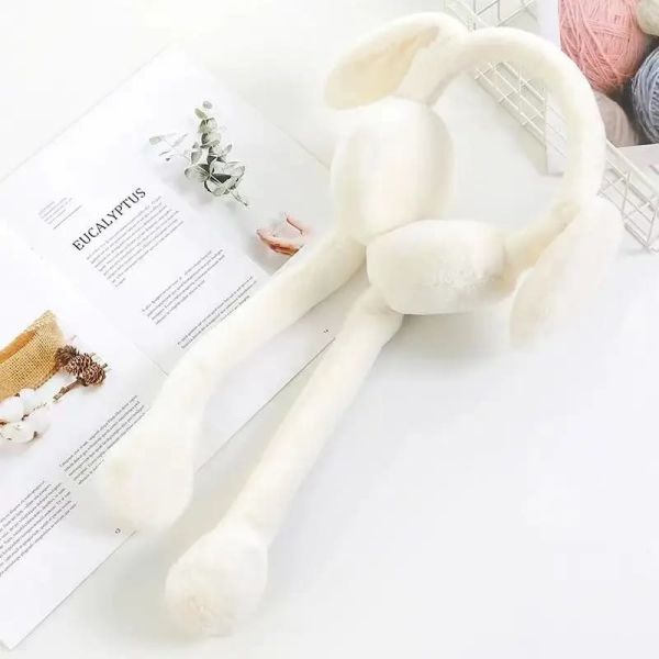 Kışlık Ponpon Peluş Kulaklık Oynar Kulaklıklı