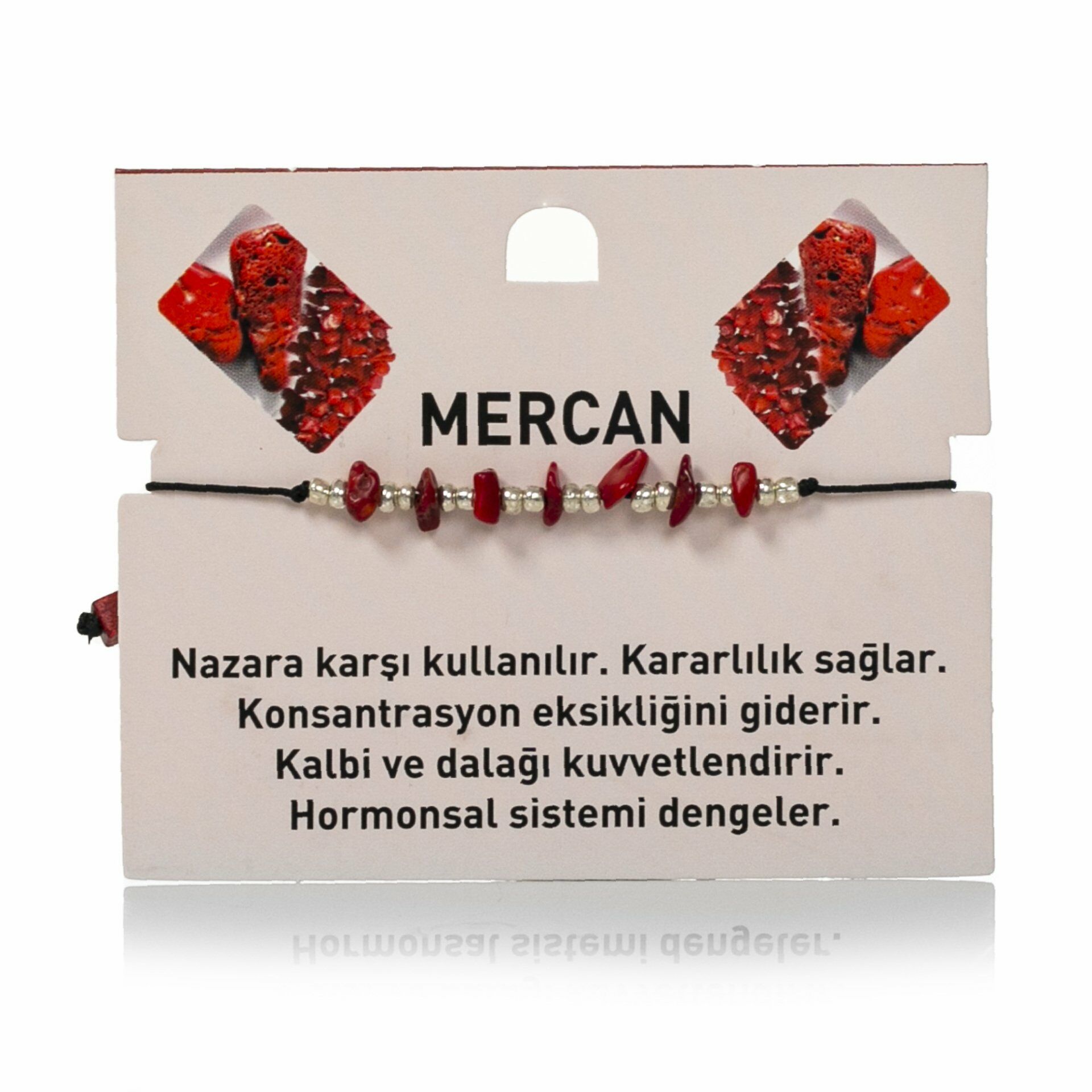 Burç Taşı Bileklik Mercan