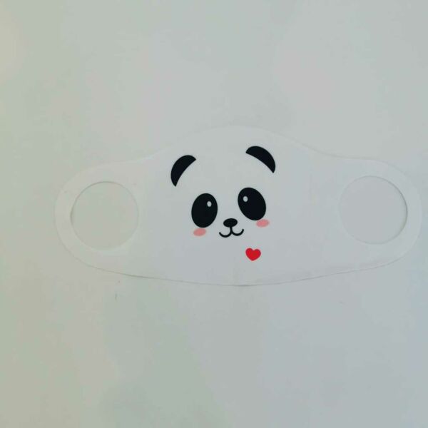 Panda Baskılı Maske