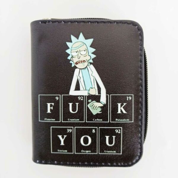 Rick Fuck You Baskılı Cüzdan