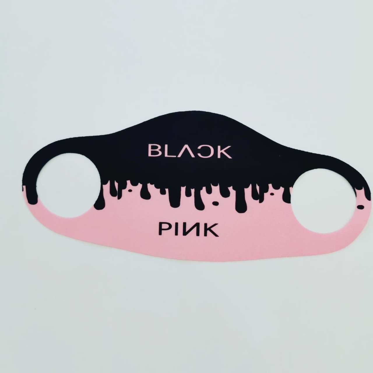 Black Pink Baskılı Maske