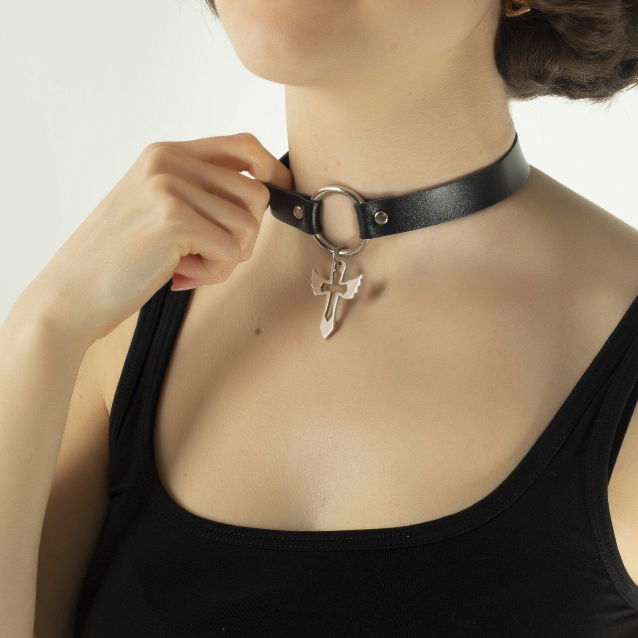 Melek Fügürlü Gotik Choker