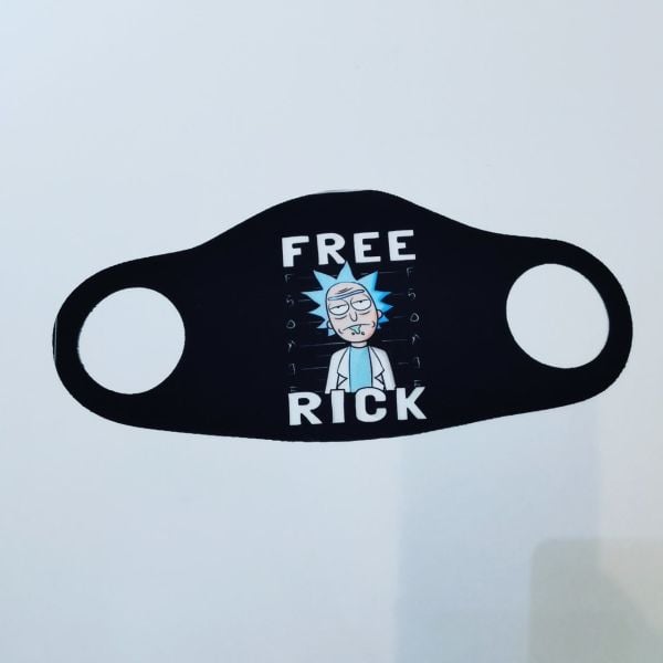 Free Rick Baskılı Maske