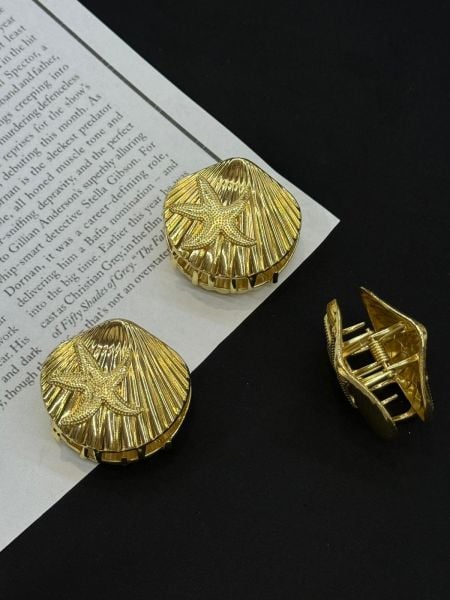 Metal Deniz Yıldızı Desenli Mandal Toka