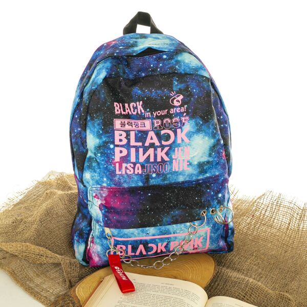 Piersingli Black Pink Sırt ve Okul Çantası