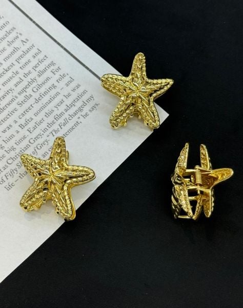Metal Deniz Yıldızı Desenli Mandal Toka