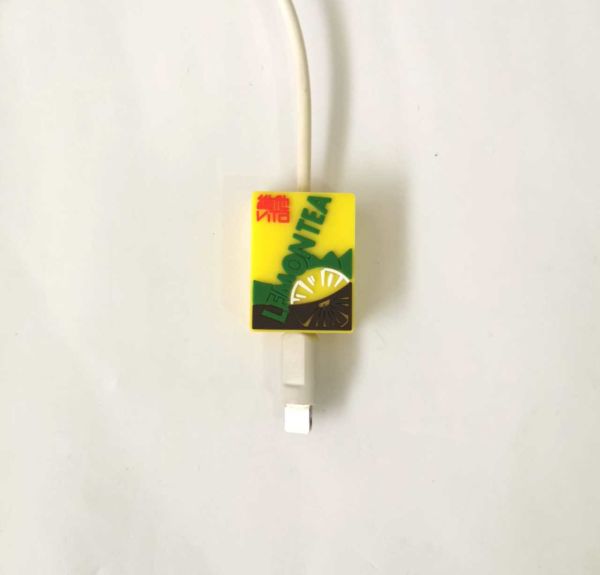 Lemon Tea Tasarımlı Kablo Koruyucu Telefon Aksesuarı