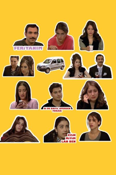 Adını Feriha Koydum 12'li Sticker Seti