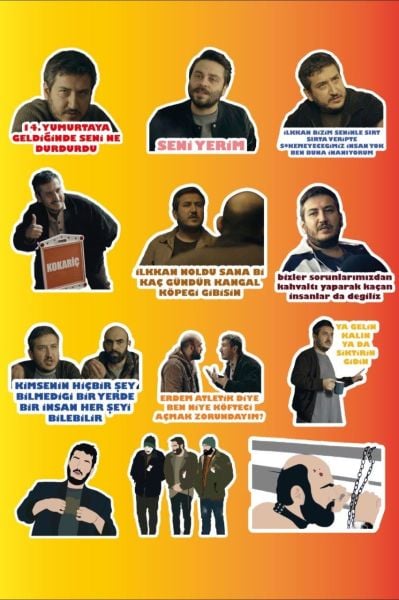Gibi 23'lü Sticker Seti