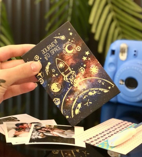 Space Roket Tasarımlı Mini Fotoğraf Albümü