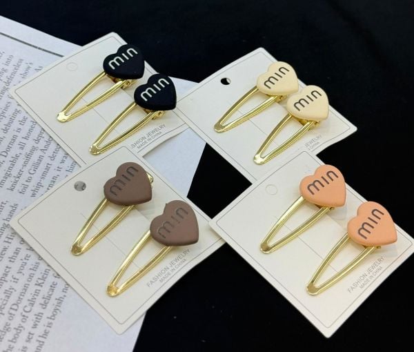 2'li Metal Kalp Detaylı  Toka