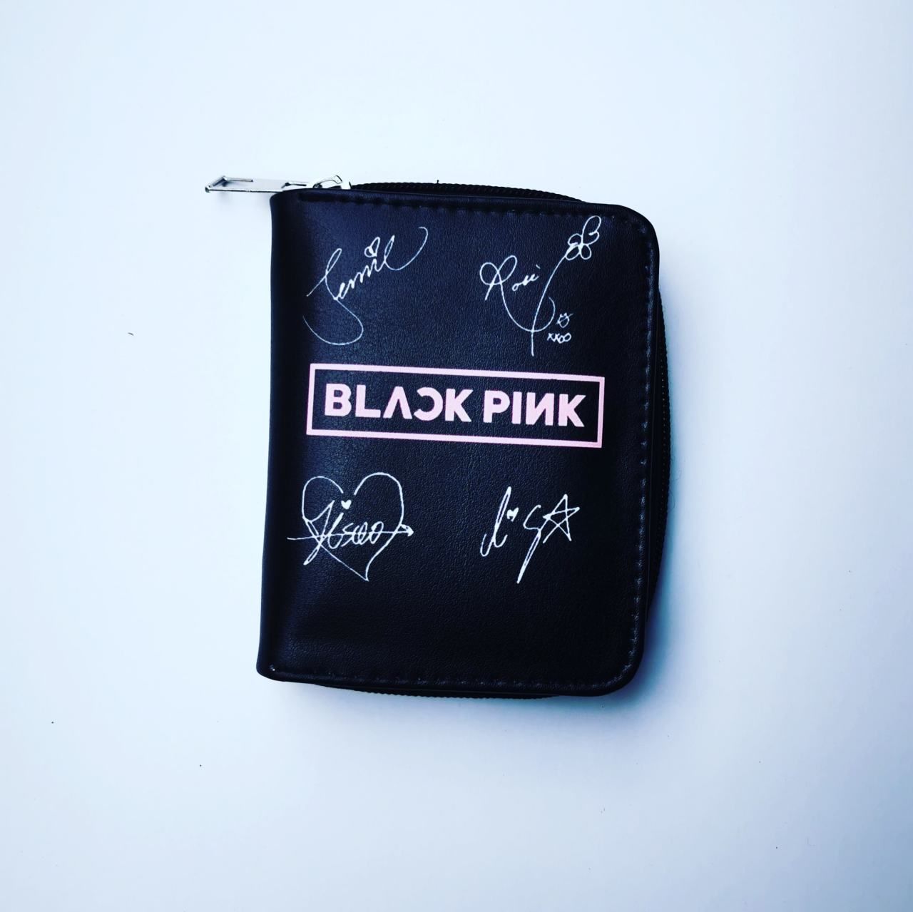 Black Pink İmza Baskılı Mini Cüzdan