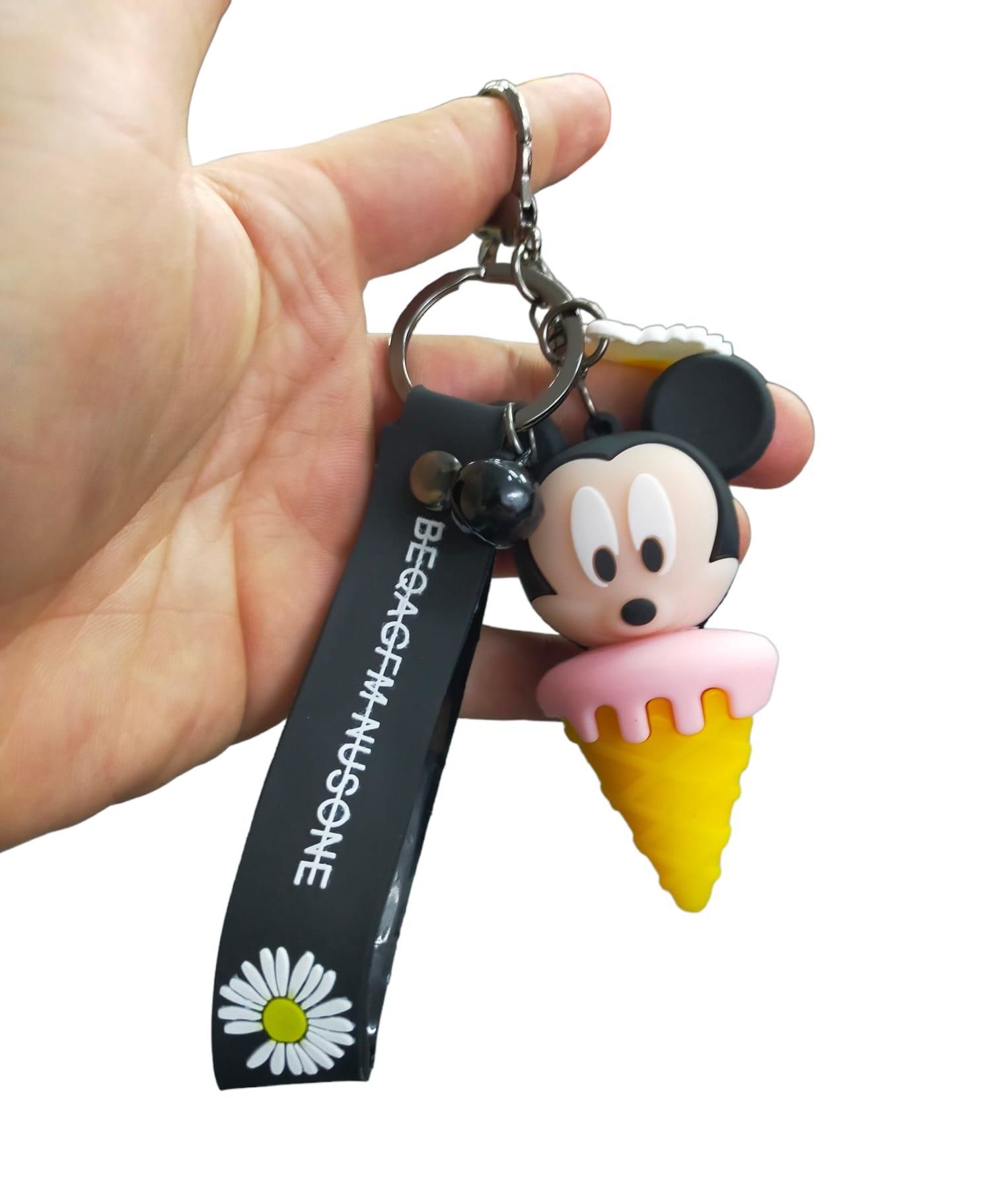 Mickey Mouse Dondurma Slikon Anahtarlık