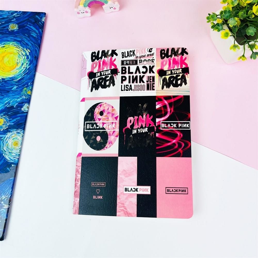 Black Pink Tasarımlı Terzi Dikişli Defter