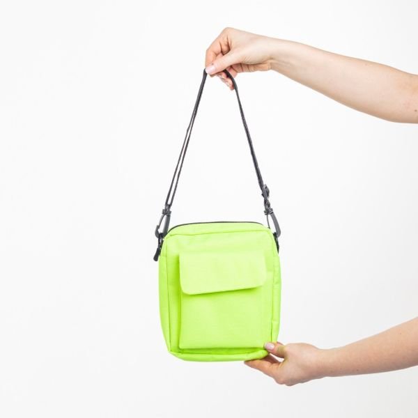 Neon Yeşili Renk Muyoso Bag Cırtlı Dik