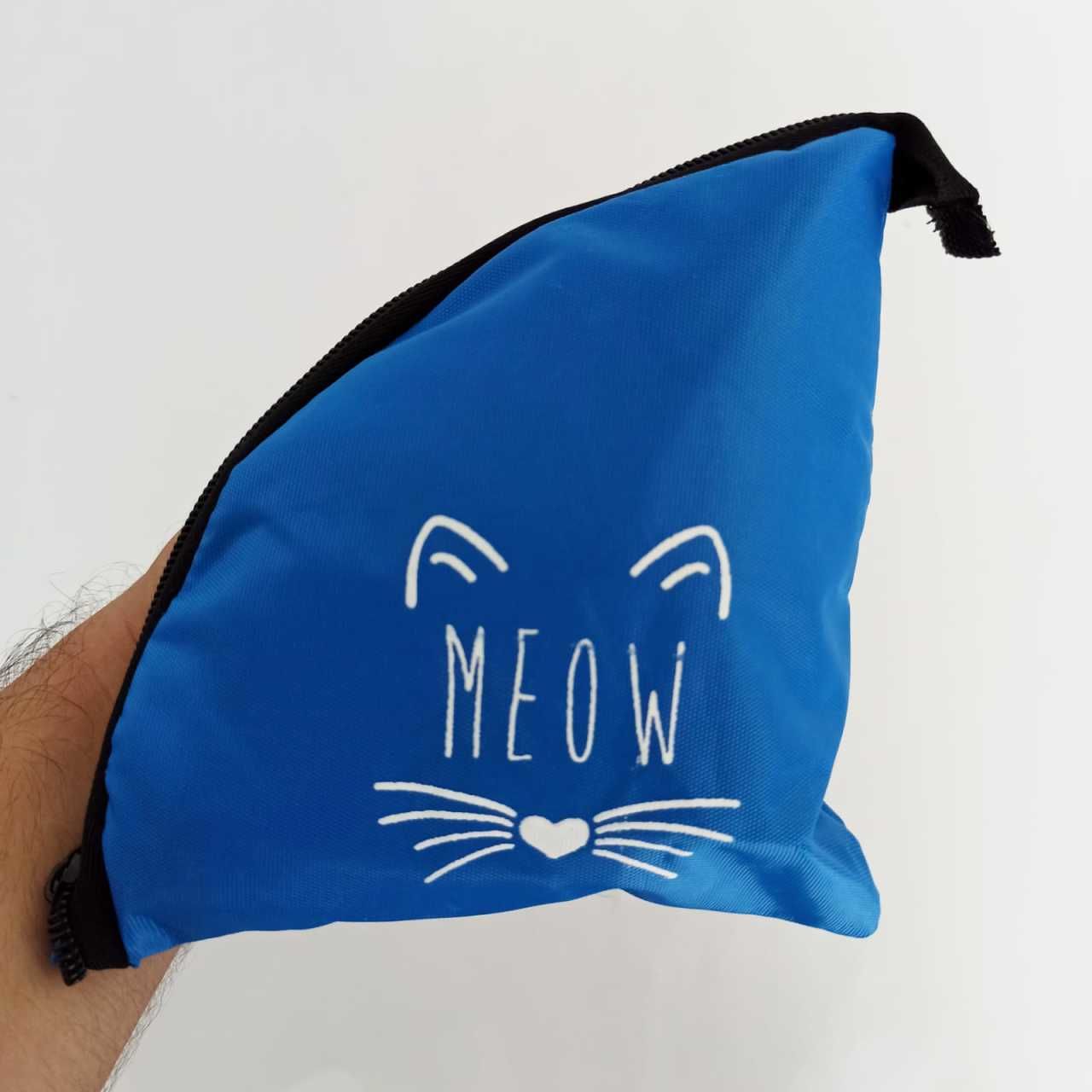Mavi Meow Pazar Çantası