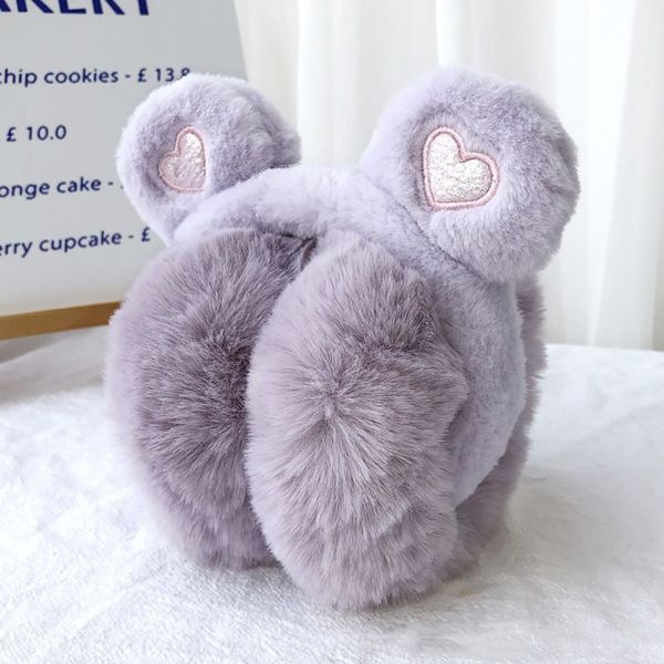 Katlanan Kalp Desenli Peluş Kulaklık