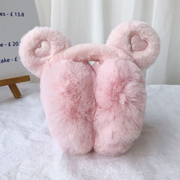 Katlanan Kalp Desenli Peluş Kulaklık
