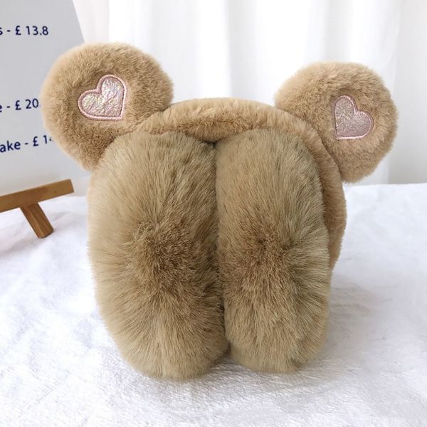 Katlanan Kalp Desenli Peluş Kulaklık