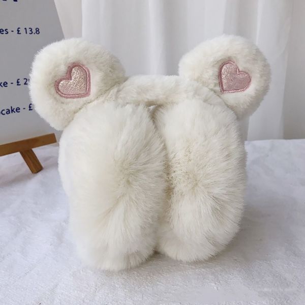 Katlanan Kalp Desenli Peluş Kulaklık