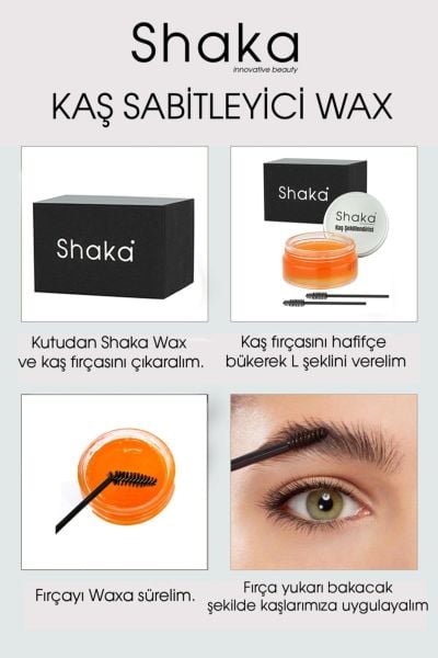 Keratin ve E Vitamin Içerikli Besleyici Kaş Şekillendirici Sabitleyici Wax 50 gr 2 Adet Kaş Fırçası