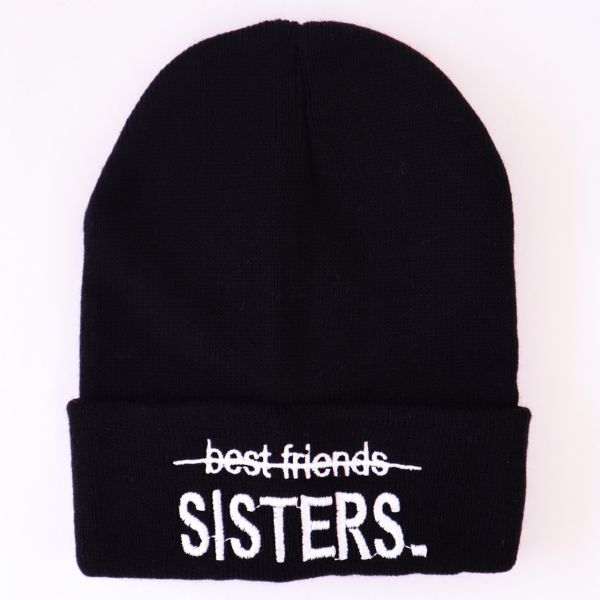 SISTERS NAKIŞLI SİYAH BERE