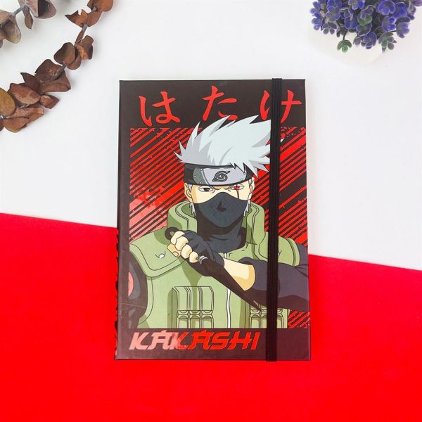 Kakashi Tasarımlı Lastikli Defter