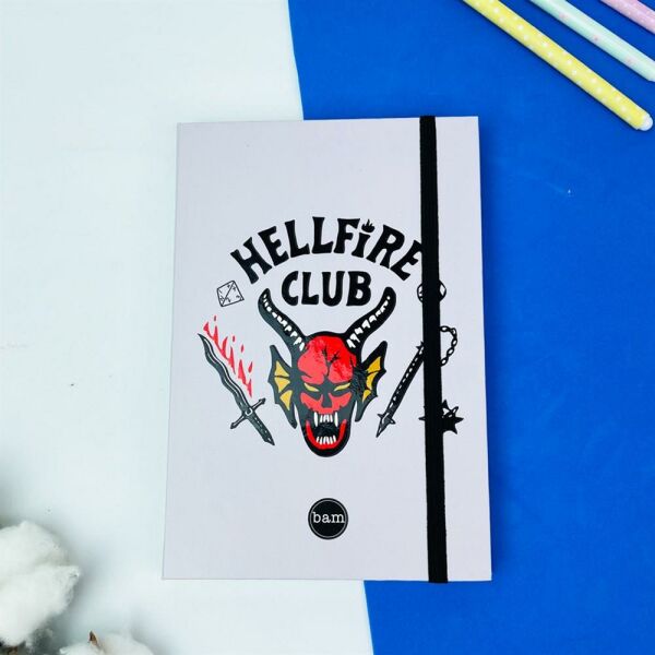 Hellfire Club Tasarımlı Lastikli Defter