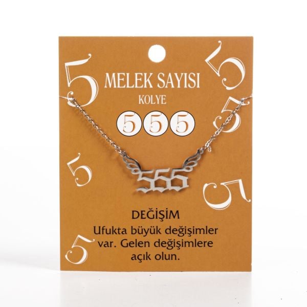 Melek Sayısı 555 Zincirli Kolye