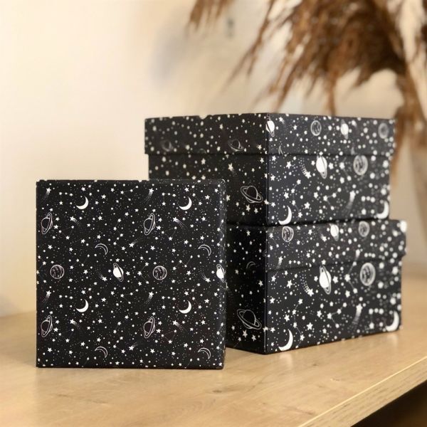 Galaxy Tasarımlı 3'lü Kutu