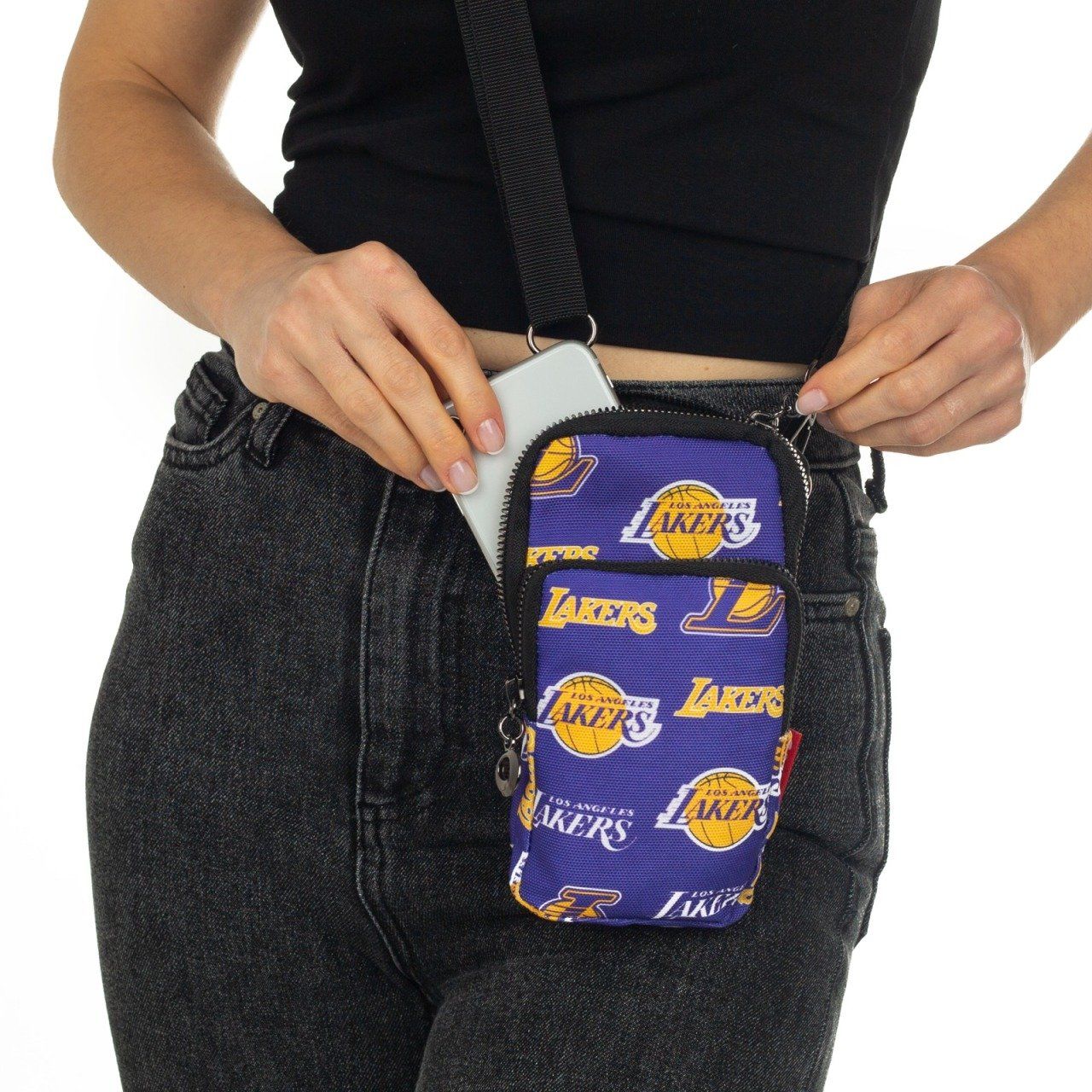 Lakers Baskılı Telefon Çantası