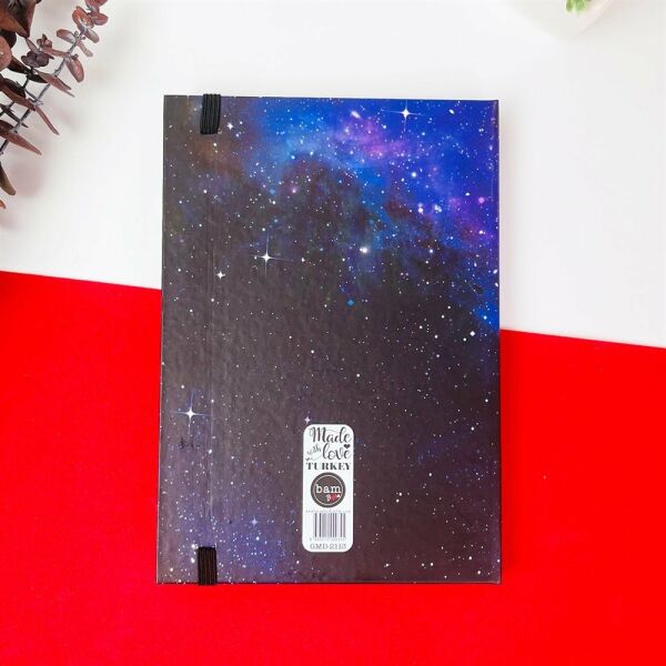 Space Tarot Tasarımlı Lastikli Defter