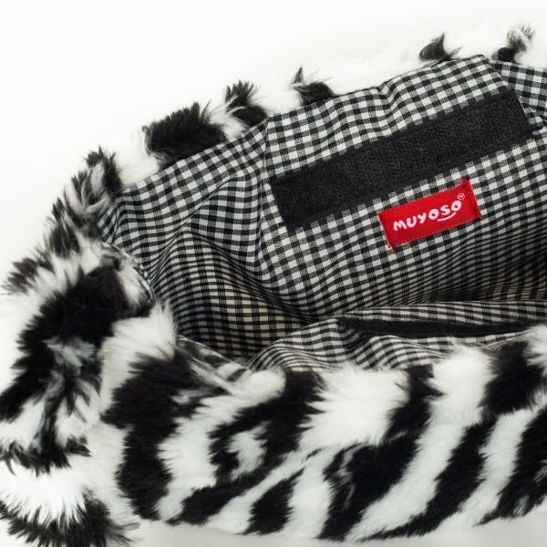 Zebra Desenli Muyoso Peluş Çanta