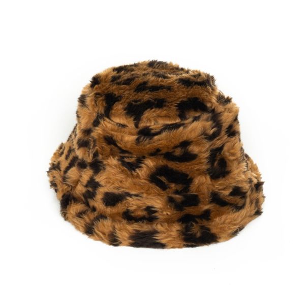 Leopar Desenli Muyoso Peluş Çanta ve Şapka
