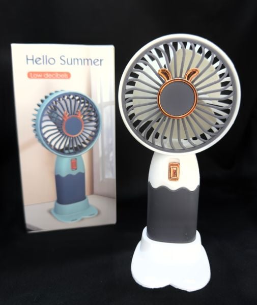 Mini Fan Masaüstü Taşınabilir Telefon Stantlı El Fanı