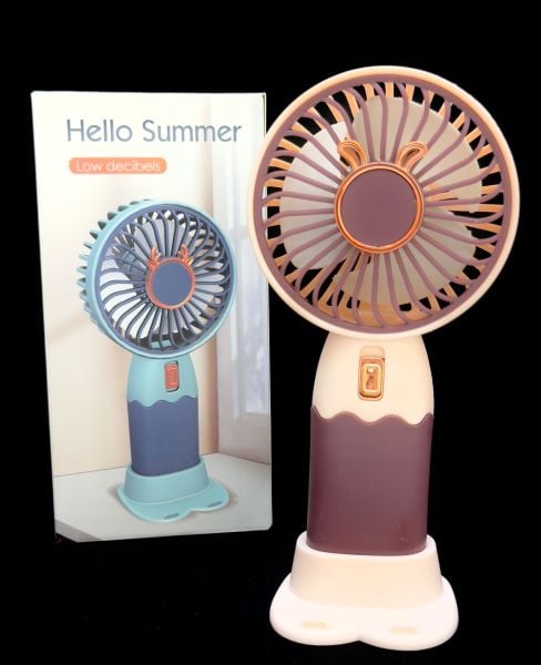 Mini Fan Masaüstü Taşınabilir Telefon Stantlı El Fan