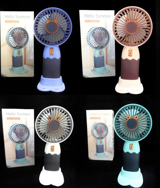 Mini Fan Masaüstü Taşınabilir Telefon Stantlı El Fan