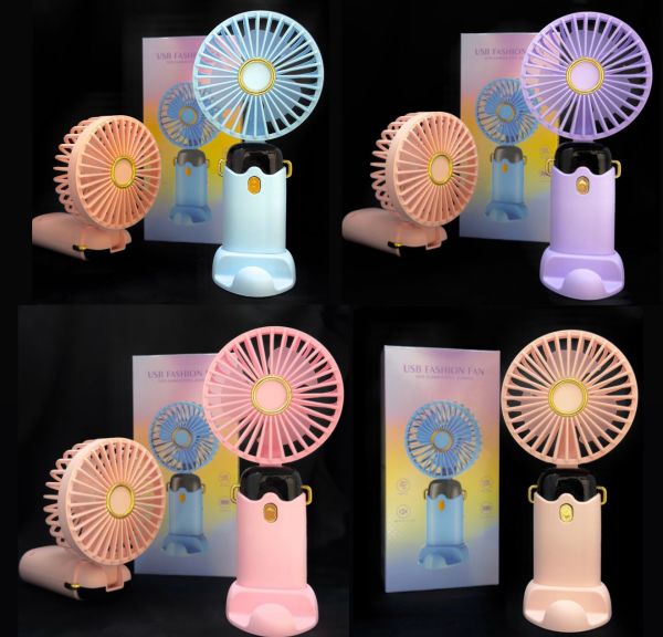 Mini Fan Masaüstü Taşınabilir Telefon Stantlı El Fan