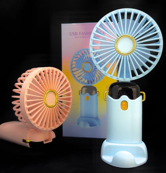 Mini Fan Masaüstü Taşınabilir Telefon Stantlı El Fan