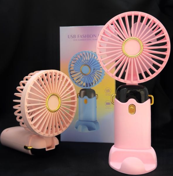 Mini Fan Masaüstü Taşınabilir Telefon Stantlı El Fan