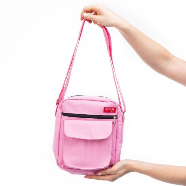 Pembe Rengi Muyoso Bag Fermuarli Cepli