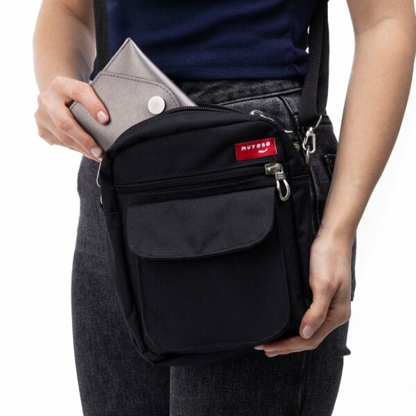 Siyah Muyoso Bag Fermuarli Cepli